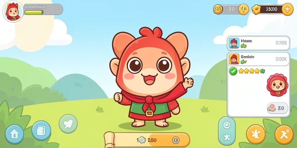 Tampilan awal game yang menarik dan user-friendly.