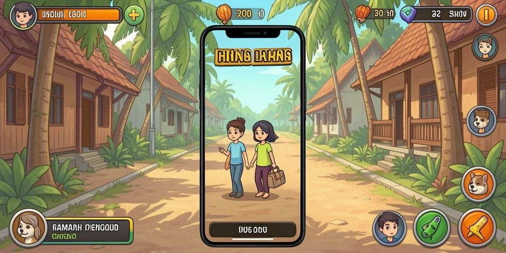 Screenshot menampilkan karakter utama dalam misi pertama.
