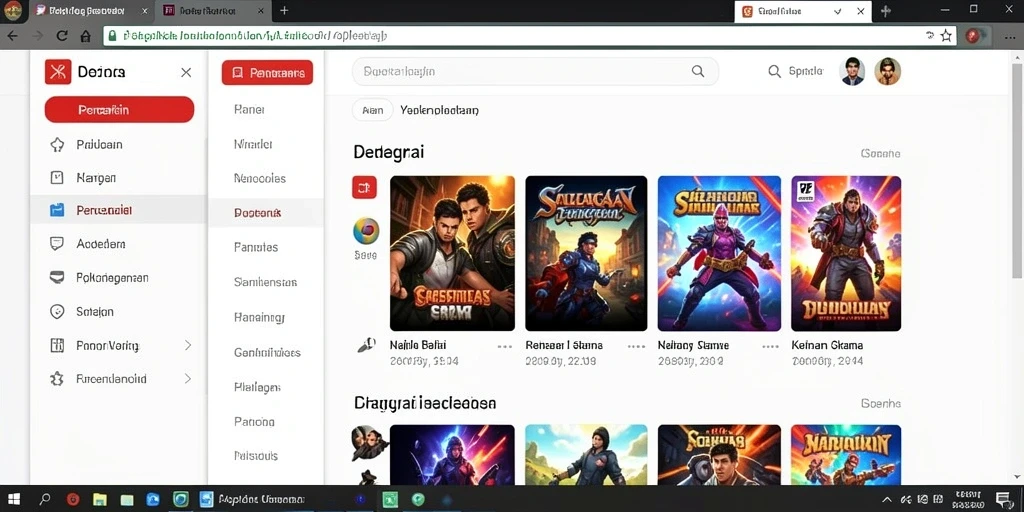 Tampilan awal game dengan petunjuk yang jelas.