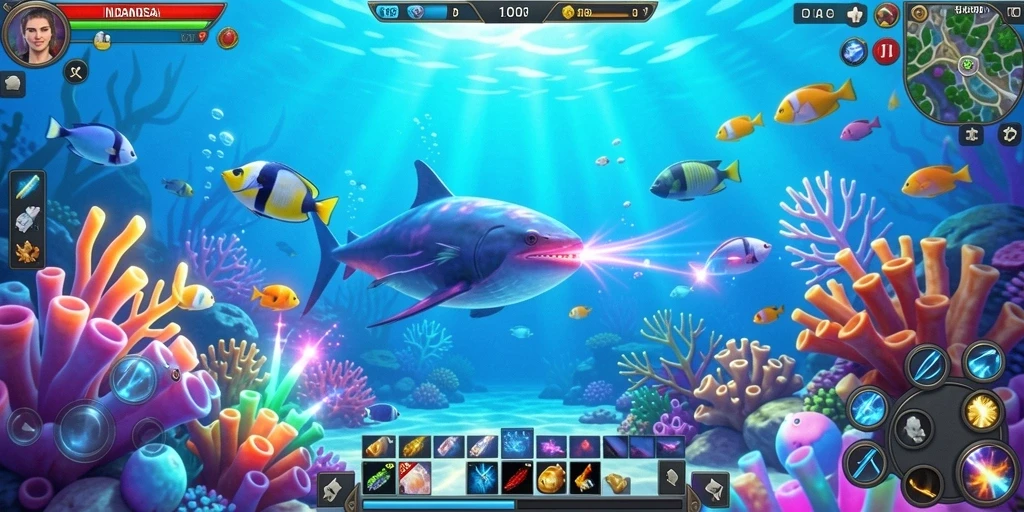 Tangkapan layar menampilkan gameplay di level pertama.